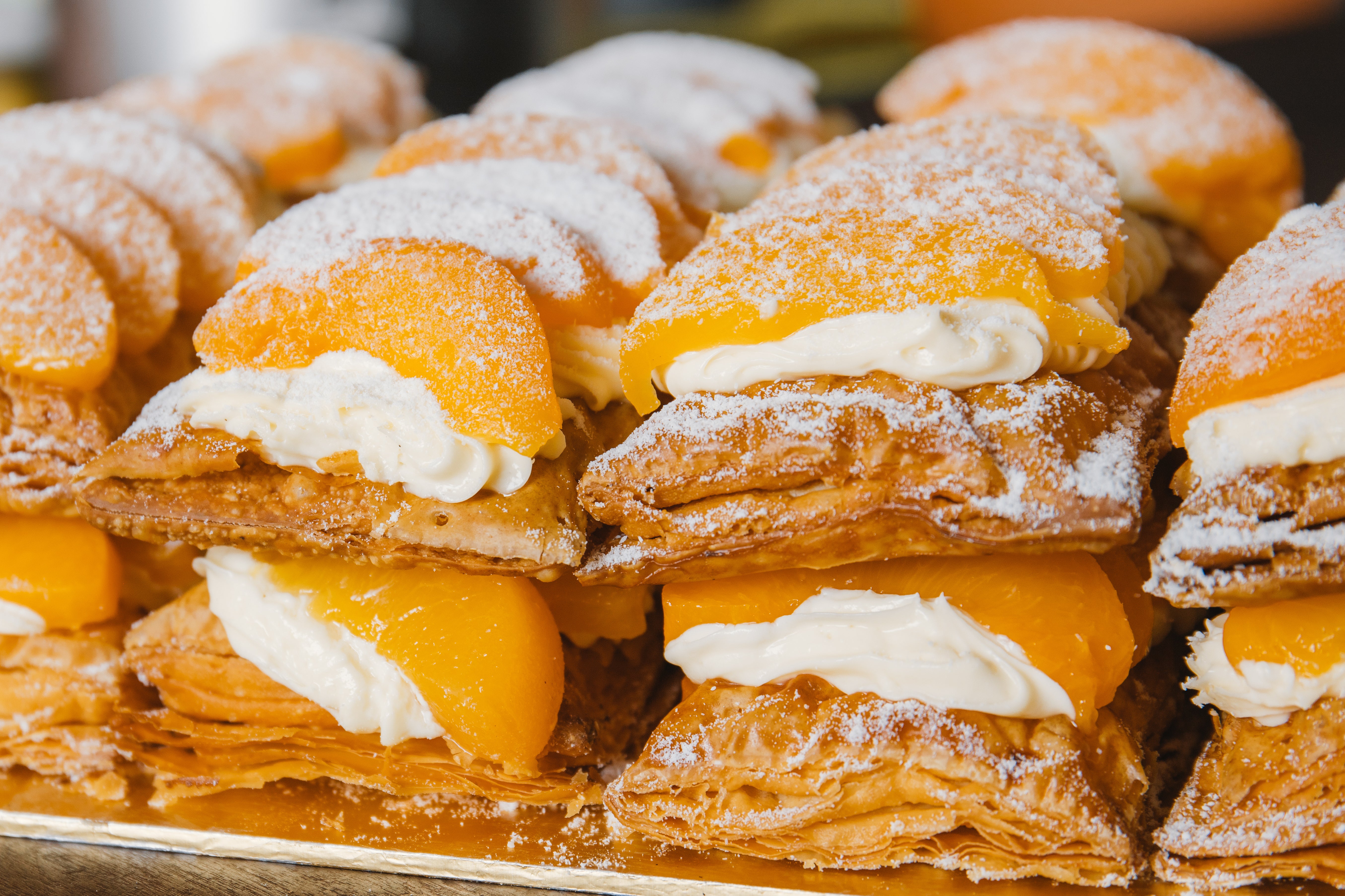 Peach Strudel (Single Portion) - Kenny Hills Bakers