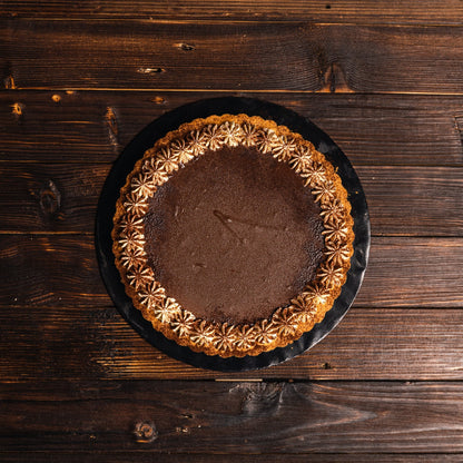 Salted Caramel Chocolate Tart 9'