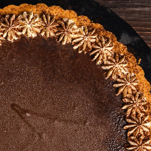 Salted Caramel Chocolate Tart 9'