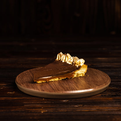Salted Caramel Chocolate Tart 9'