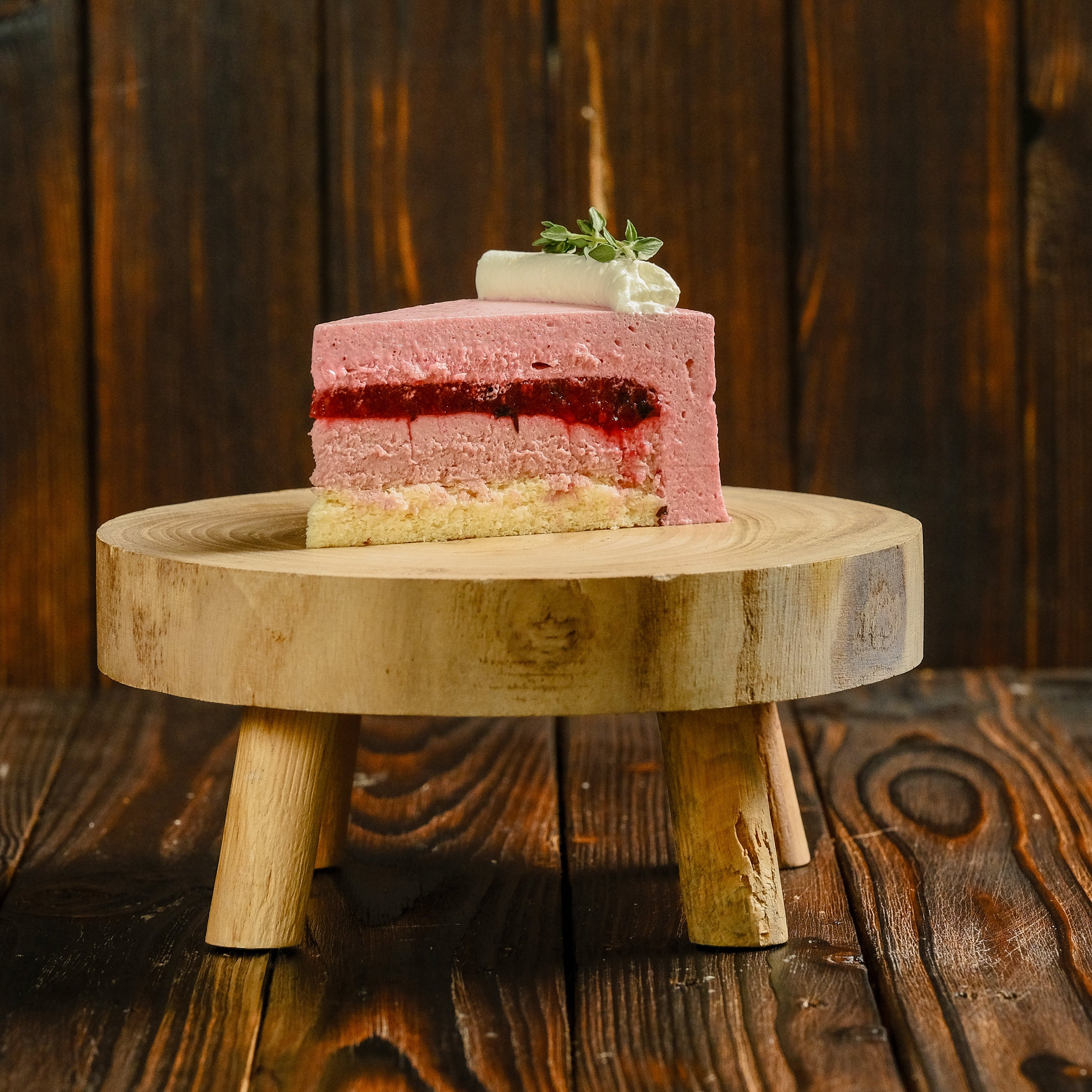 Raspberry Basil Cake